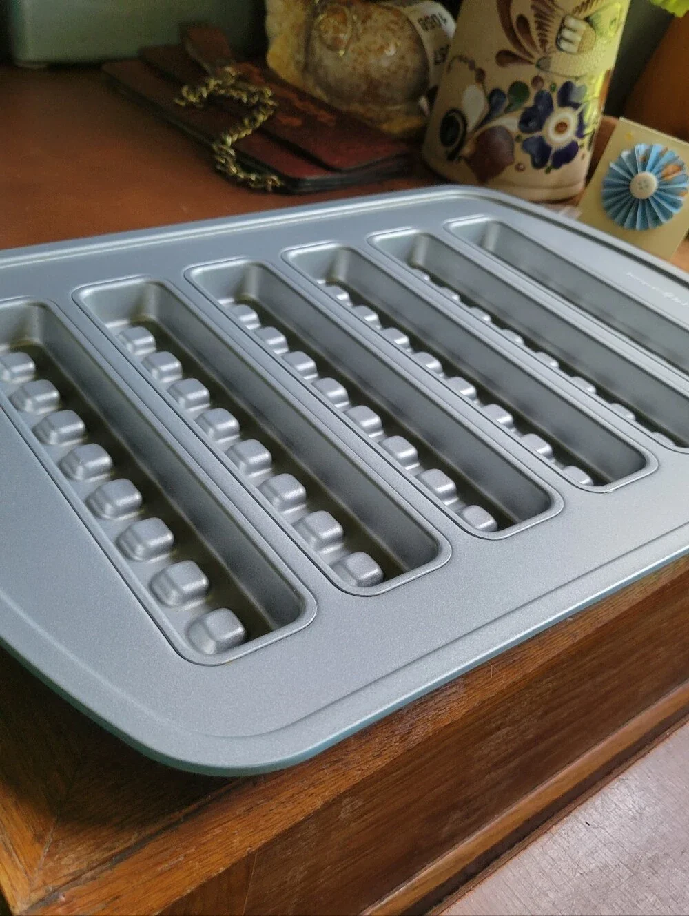 EUC Pampered Chef Waffle Stick Pan #100018 Non Stick coating